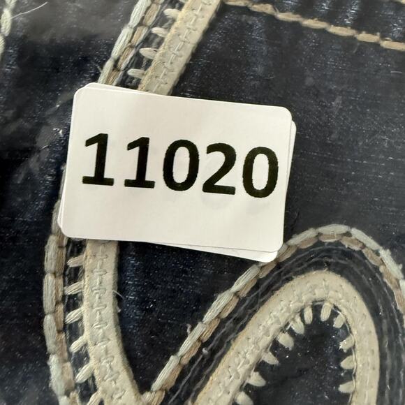 Silver Jeans Tuesday Skinny Crop Womens 27 Dark Wash Embroidered Stretch Denim - Picture 14 of 14